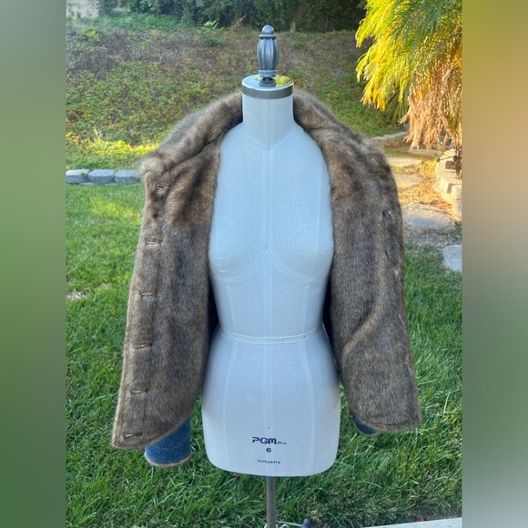 Vintage Marvin Richards Denim Jacket with Faux Fur - Picture 4 of 8